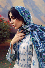 Sahar | Mirha Casual Pret | Indigo Cream Folk