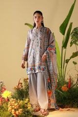 Sahar | Mirha Casual Pret | Silver Mosaic