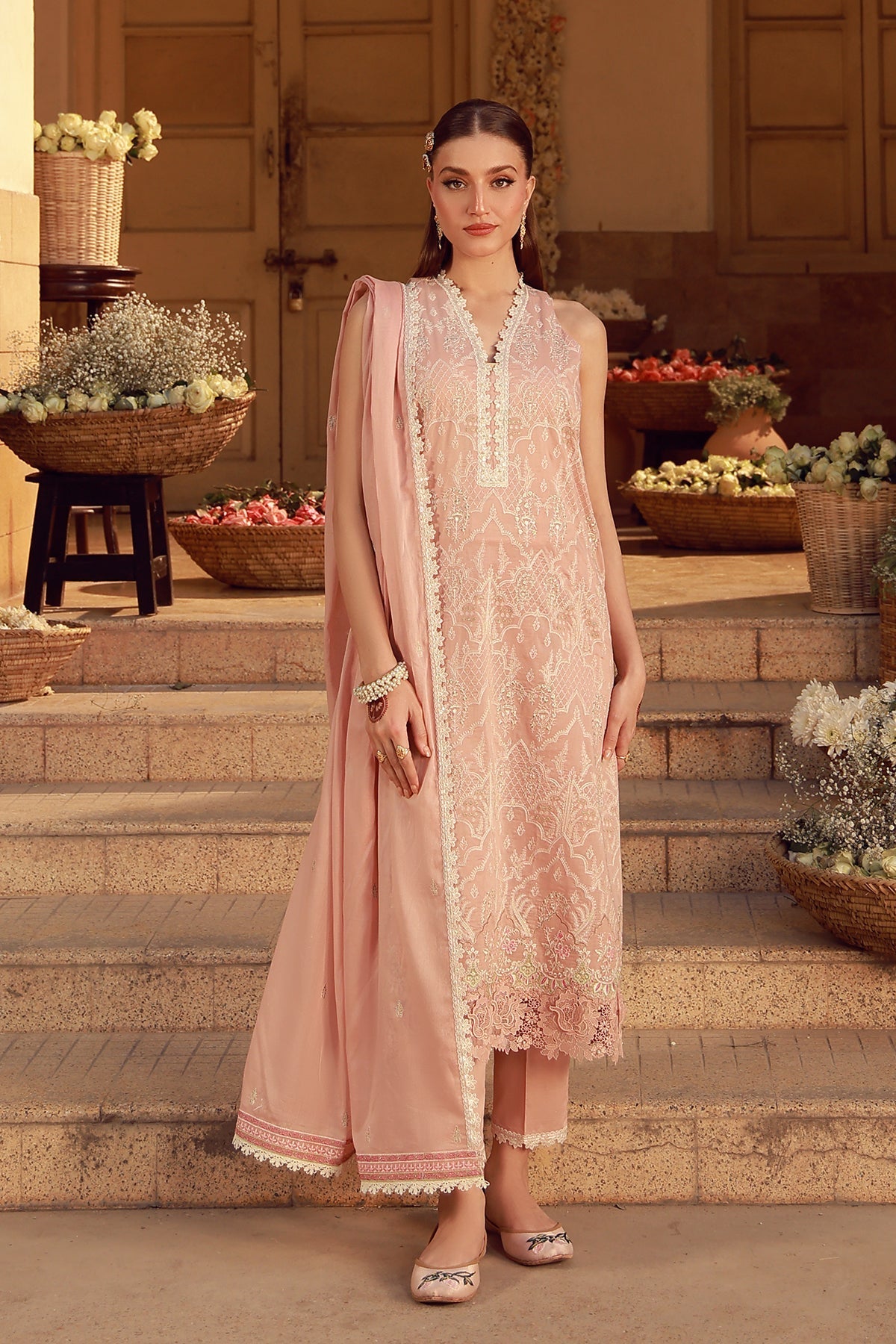 Sahar | Festive Edit 26 | Peach Blosoom Muse