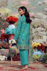 Sahar | Mirha Casual Pret | Teal Meadow