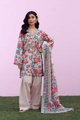 Sahar | Mirha Casual Pret | Ivory Bloom