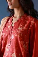 Sahar | Mirha Casual Pret | Crimson Heirloom