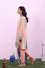 Sahar | Mirha Casual Pret | Blush Azure