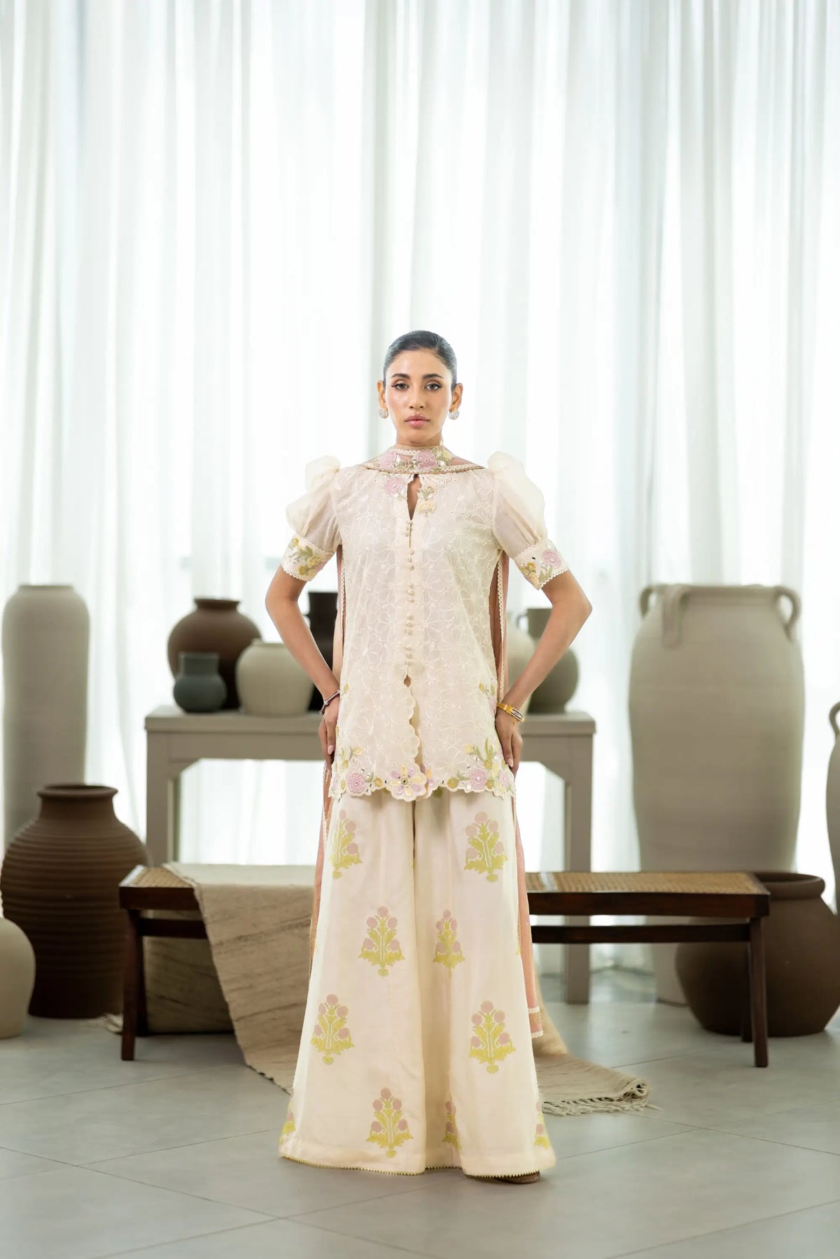 Wahaj M Khan | Sanam Luxe | Ivory Fleur Sanam