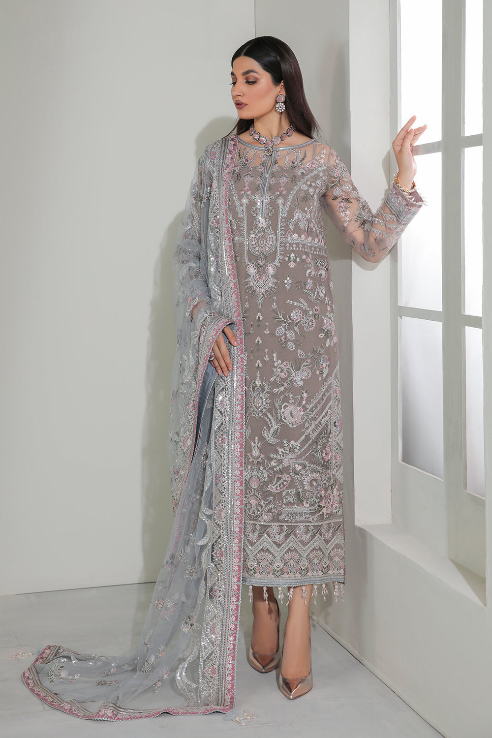 Baroque | Formals Collection | EMBROIDERED NET UF-184