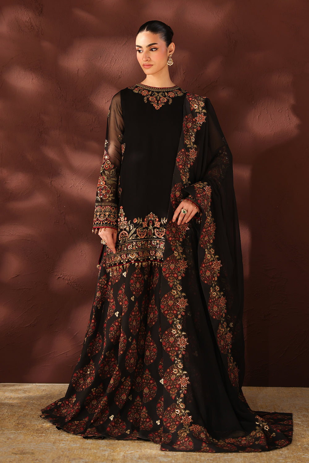 Baroque | Formals Collection | EMBROIDERED CHIFFON UF-4488