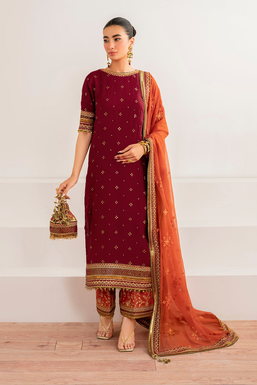 Baroque | Formals Collection | EMBROIDERED CHIFFON UF-698