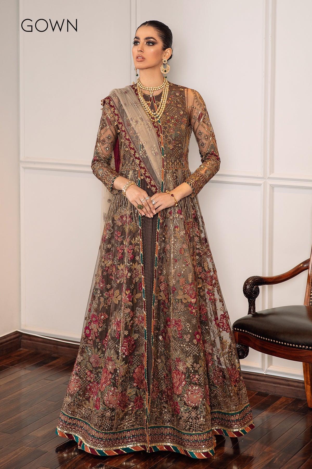 Baroque | Formal  EMBROIDERED NET | CH09-02