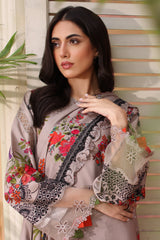 Charizma | Sheen Embroidered Linen Shawl | SHW4-02