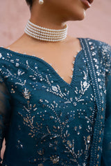 Cross Stitch | RTW Wedding Collection | AZURE TRANQUIL