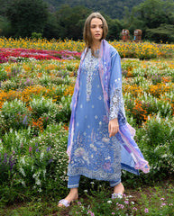Mushq | Hemline the Secret Garden | Azure Bloom
