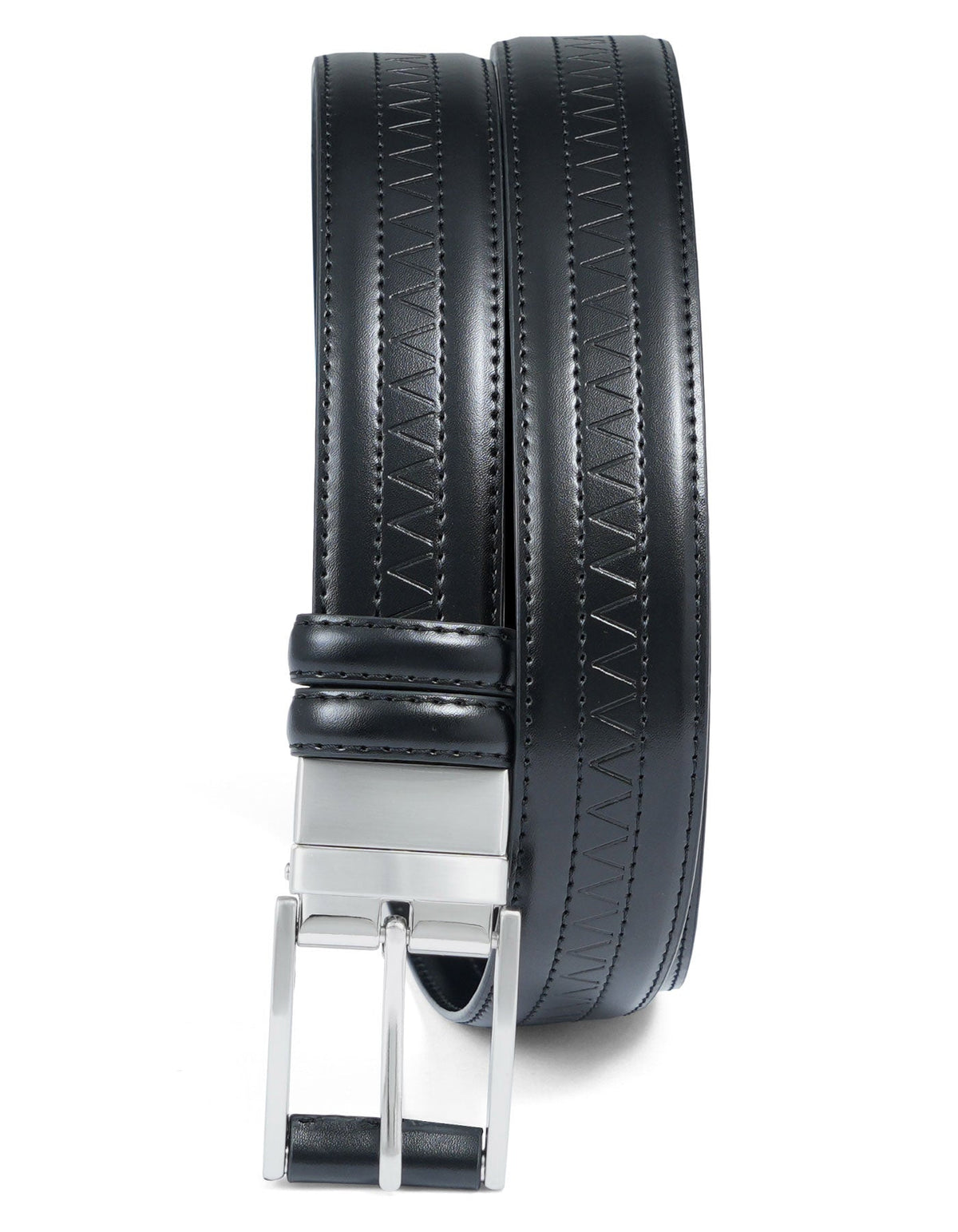 Black Texture Formal Belt