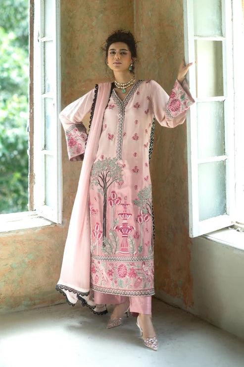 Zainab Chottani | Summer Edition 26 | Blush Serenade Long Shirt