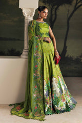 Maria B | 3 Piece Unstitched Embroidered | SR-01-06-Peridot Green