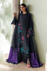 Maria B | 3 Piece Unstitched Embroidered | SR-01-08-Mid Night Noir