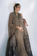 Maria B | Mbroidered Wedding Formals 26 | BD-3102-Antique Bronze