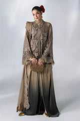 Maria B | Mbroidered Wedding Formals 26 | BD-3102-Antique Bronze