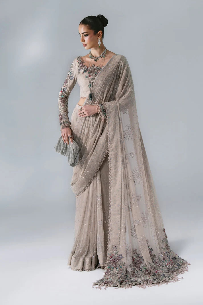 Maria B | Mbroidered Wedding Formals 26 | BD-3103-Moon Grey