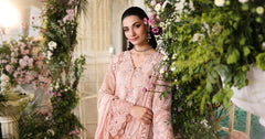 Maria b | Chiffon Formals 26 | MPC-26-104-Peach Pink
