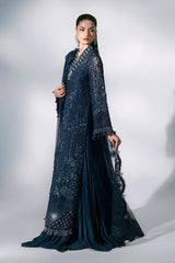 Maria B | Mbroidered Wedding Formals 26 | BD-3106-Peacock Blue