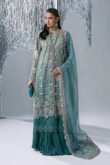 Maria B | Mbroidered Wedding Formals 26 | BD-3107-Sea Green