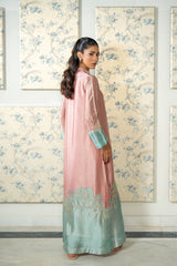 Wahaj M Khan | Lra Eid Collection 26 | Pink Ferozi Kaftan Suit