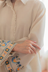 Sahar | Pret Essentials Winter 25 | Ivory Gleam