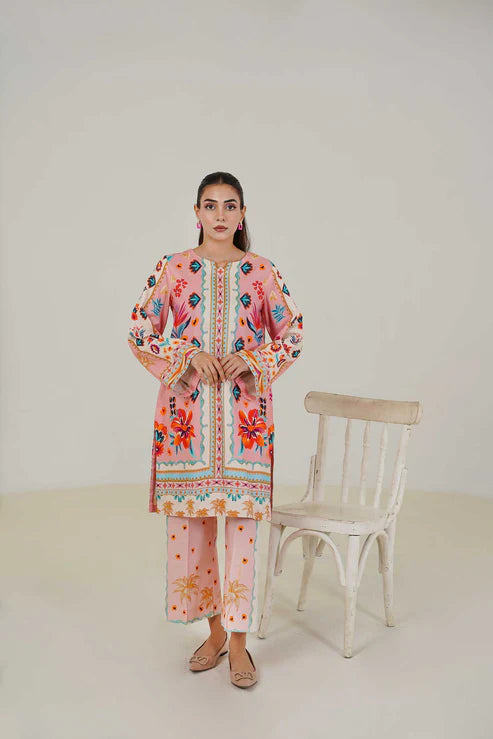 Maryam Hussain | Lawn Co Ord Sets | Set D-1