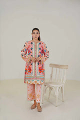 Maryam Hussain | Lawn Co Ord Sets | Set D-1