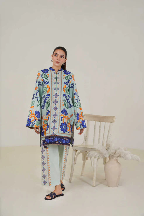 Maryam Hussain | Lawn Co Ord Sets | Set D-2