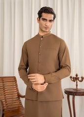 Sarmad Luxury Formal Kameez Shalwar Paired With A Blended Waistcoat