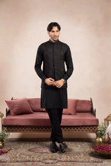Black Royal Embroidered Waistcoat - Men
