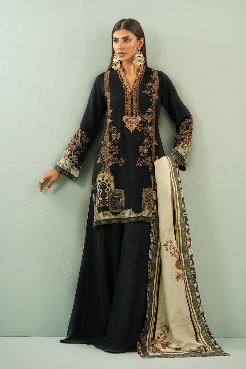 Shamaeel Ansari | Izel Pret | Deep Charcoal Chic