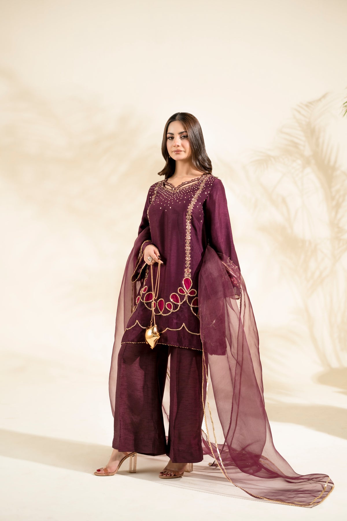 Faiza Faisal | Elara Luxury Pret | PLUM ROYALE