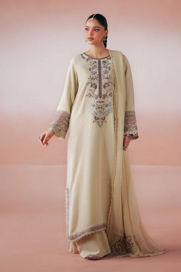Maria B | Luxury Pret Pre Fall | DW-PF26-19-BEIGE