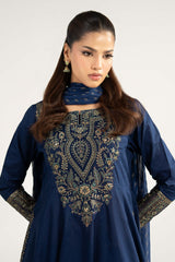 Maria B | 3 Piece Embroidered | DW-EA24-13R1-Blue