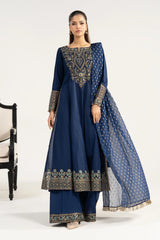 Maria B | 3 Piece Embroidered | DW-EA24-13R1-Blue