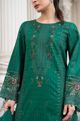 Maria B | 3 Piece Embroidered | DW-EA25-25R1-Green