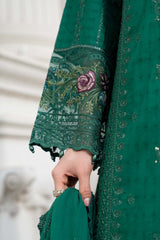 Maria B | 3 Piece Embroidered | DW-EA25-25R1-Green