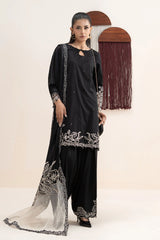 Maria B | 3 Piece Embroidered | DW-EA25-67R1-Black