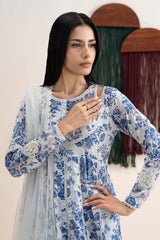 Maria B | 3 Piece Embroidered | DW-EA25-87R1-Off White