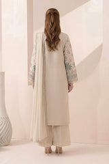Maria B | 3 Piece Embroidered | DW-EA26-12-BEIGE