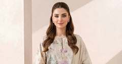 Maria B | 3 Piece Embroidered | DW-EA26-12-BEIGE