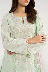 Maria B | 3 Piece Embroidered | DW-EA26-19-Mint Green