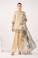 Maria B | 3 Piece Embroidered | DW-EA26-51-Off White