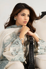 Maria B | 3 Piece Embroidered | DW-EA26-70-Off White