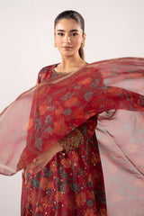 Maria B | 3 Piece Embroidered | DW-EA26-71-Maroon