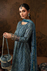 Maria B | 3 Piece Embroidered | DW-EA26-73-Blue