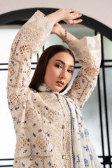 Maria B | 3 Piece Embroidered | DW-EF26-40-Off White