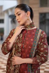 Maria B | 3 Piece Embroidered | DW-EA26-101-Maroon